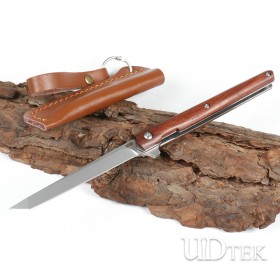 Magic pen fast opening no logo rosewood folding knife UD405486